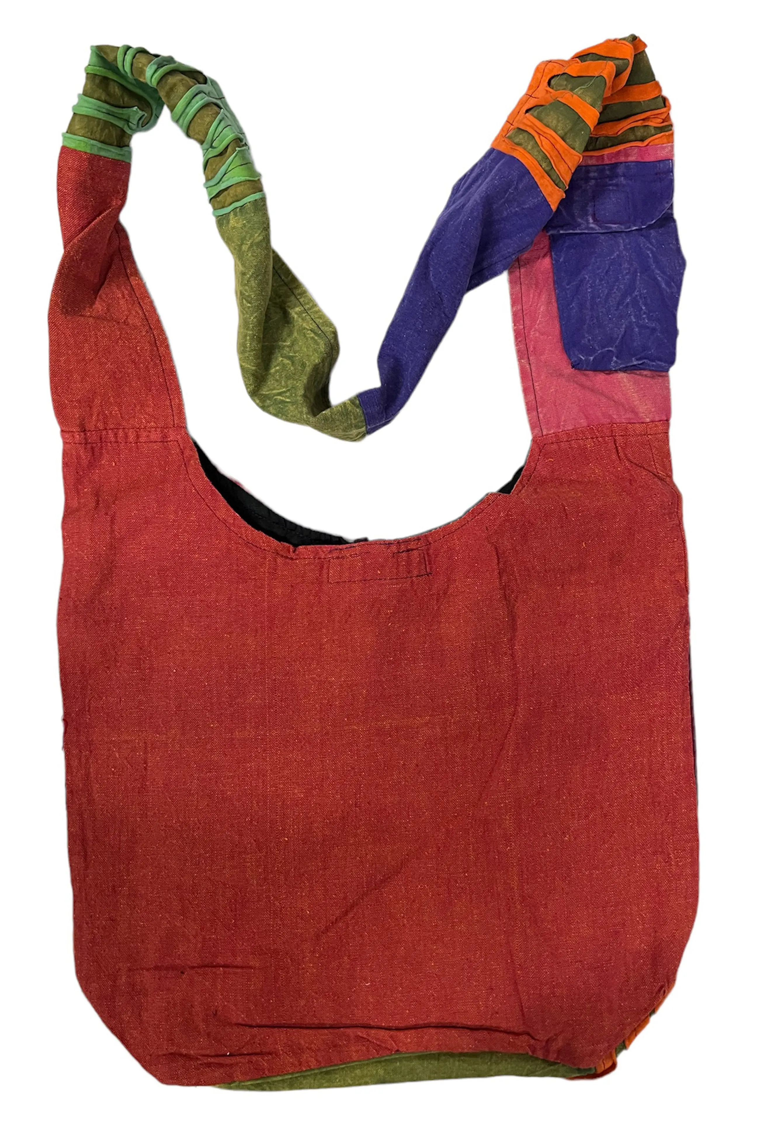 111 Patchwork Razor Cut Cotton Tie Dye Shoulder Bohemian Messenger Bag Purse