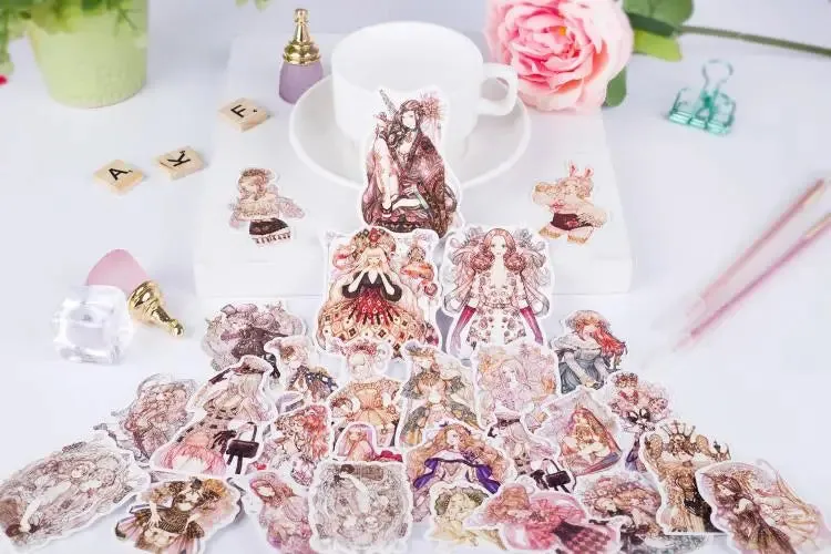 190pcs Sen Goth Lolita Girls Scrapbooking DIY Craft Decor Journal Stickers