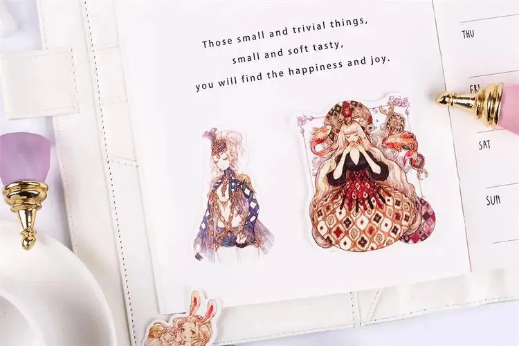 190pcs Sen Goth Lolita Girls Scrapbooking DIY Craft Decor Journal Stickers