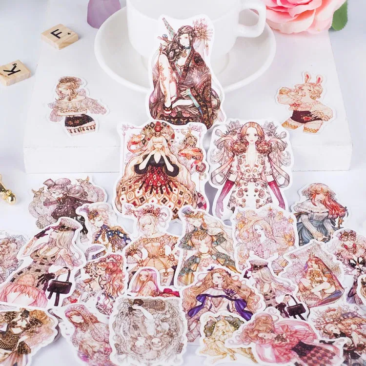 190pcs Sen Goth Lolita Girls Scrapbooking DIY Craft Decor Journal Stickers