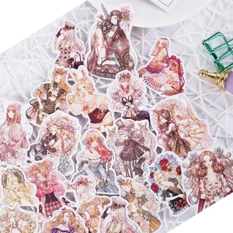 190pcs Sen Goth Lolita Girls Scrapbooking DIY Craft Decor Journal Stickers