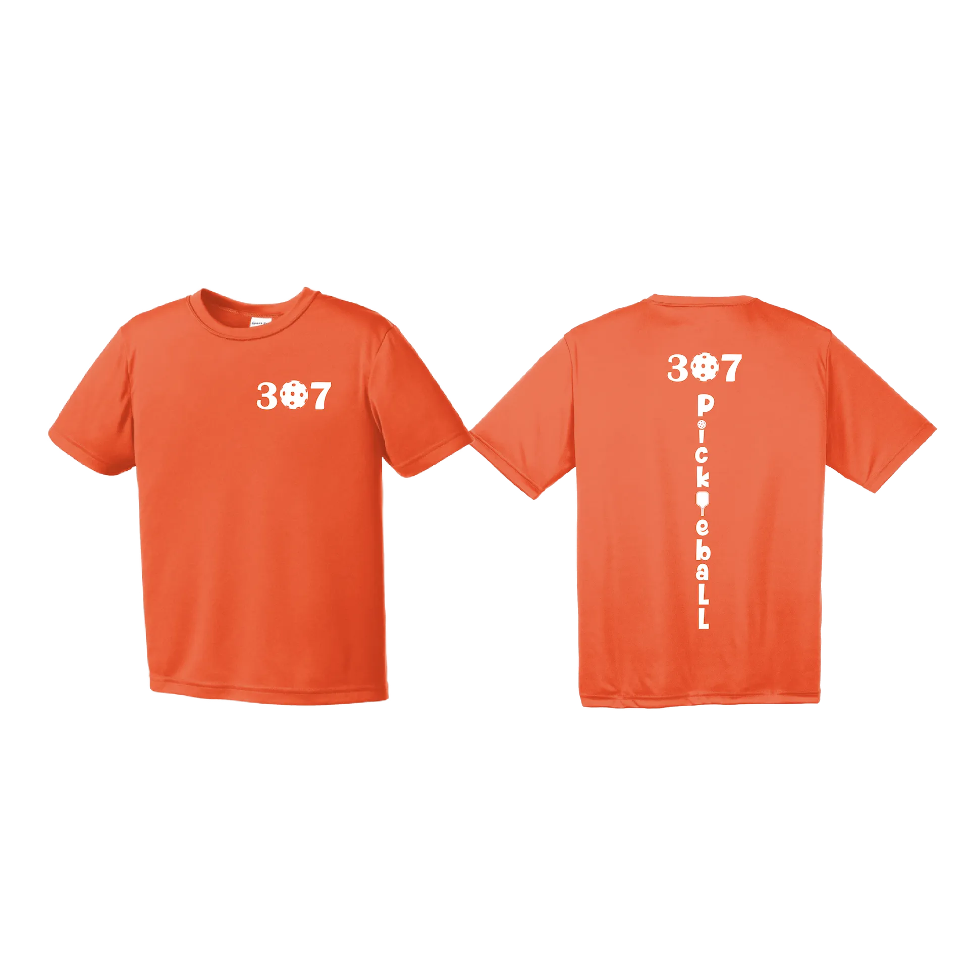 307 Wyoming Pickleball Club | Youth Short Sleeve Athletic Shirt | 100% Polyester