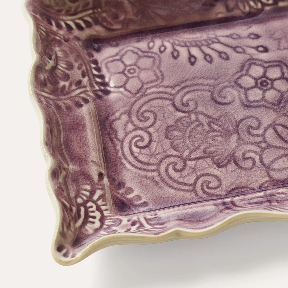 Appetizer Plate Lavender 2-pack