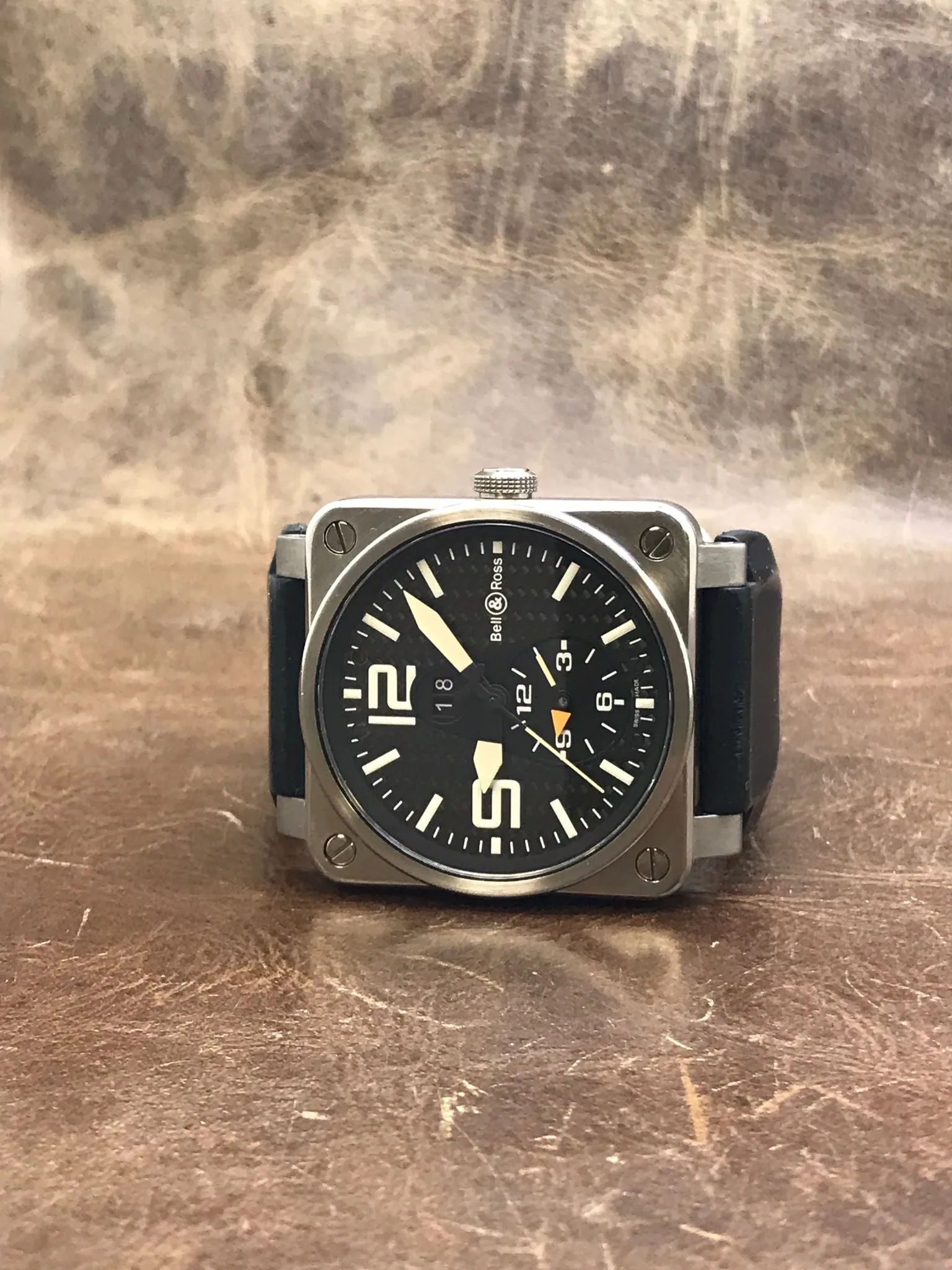 Bell & Ross Aviation GMT BR03-51-T Black Dial Automatic Men's Watch