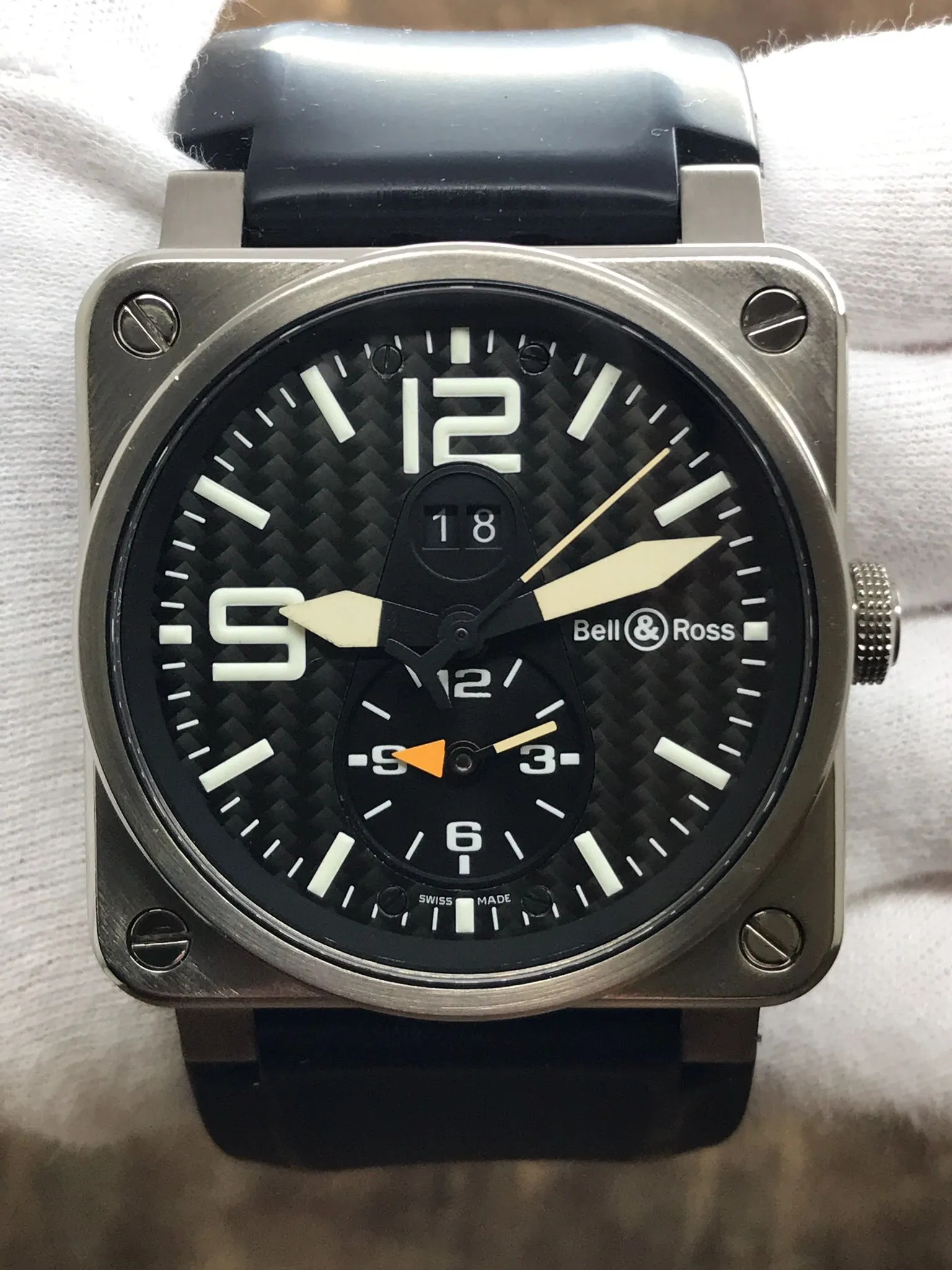 Bell & Ross Aviation GMT BR03-51-T Black Dial Automatic Men's Watch