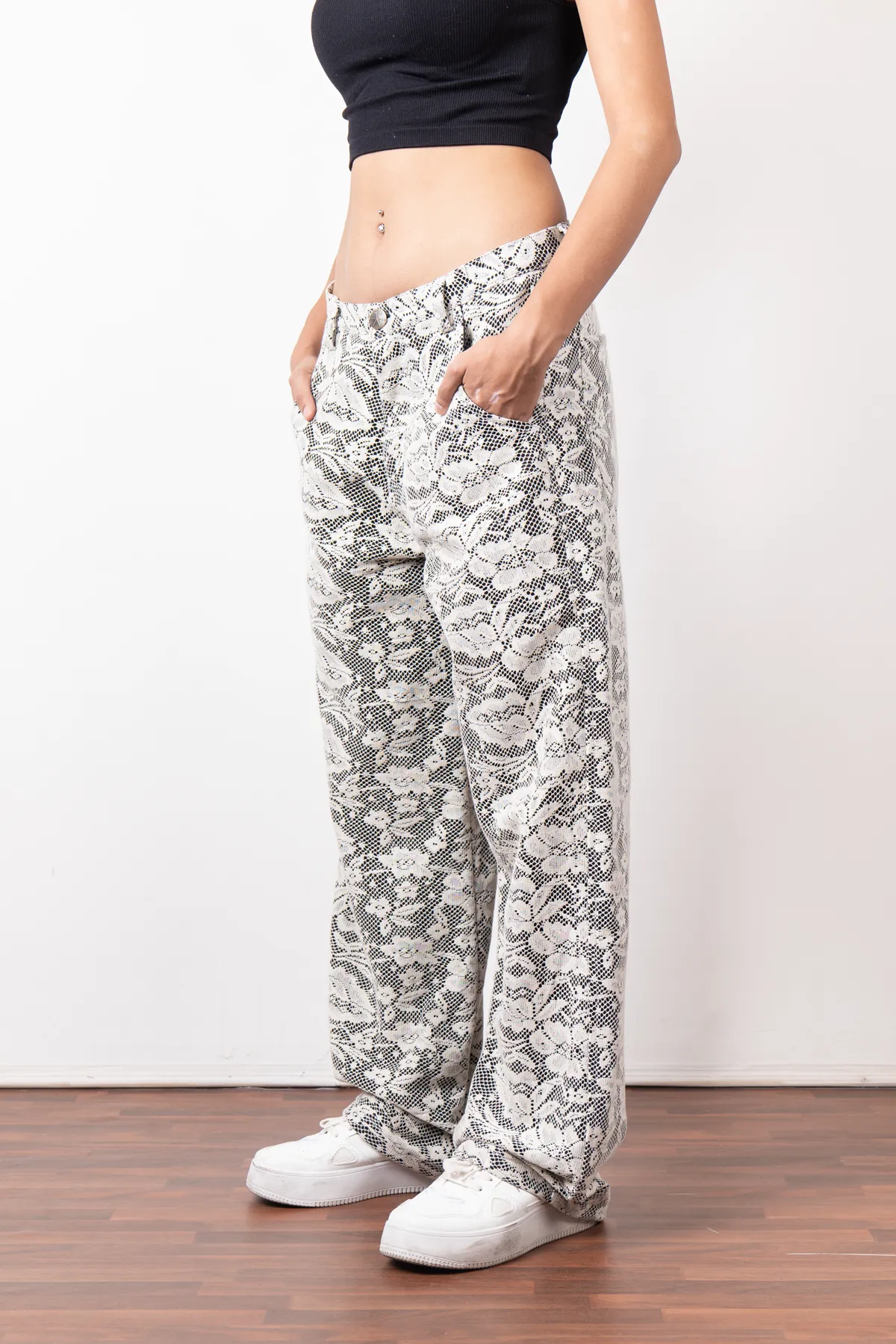 Black Net Denim