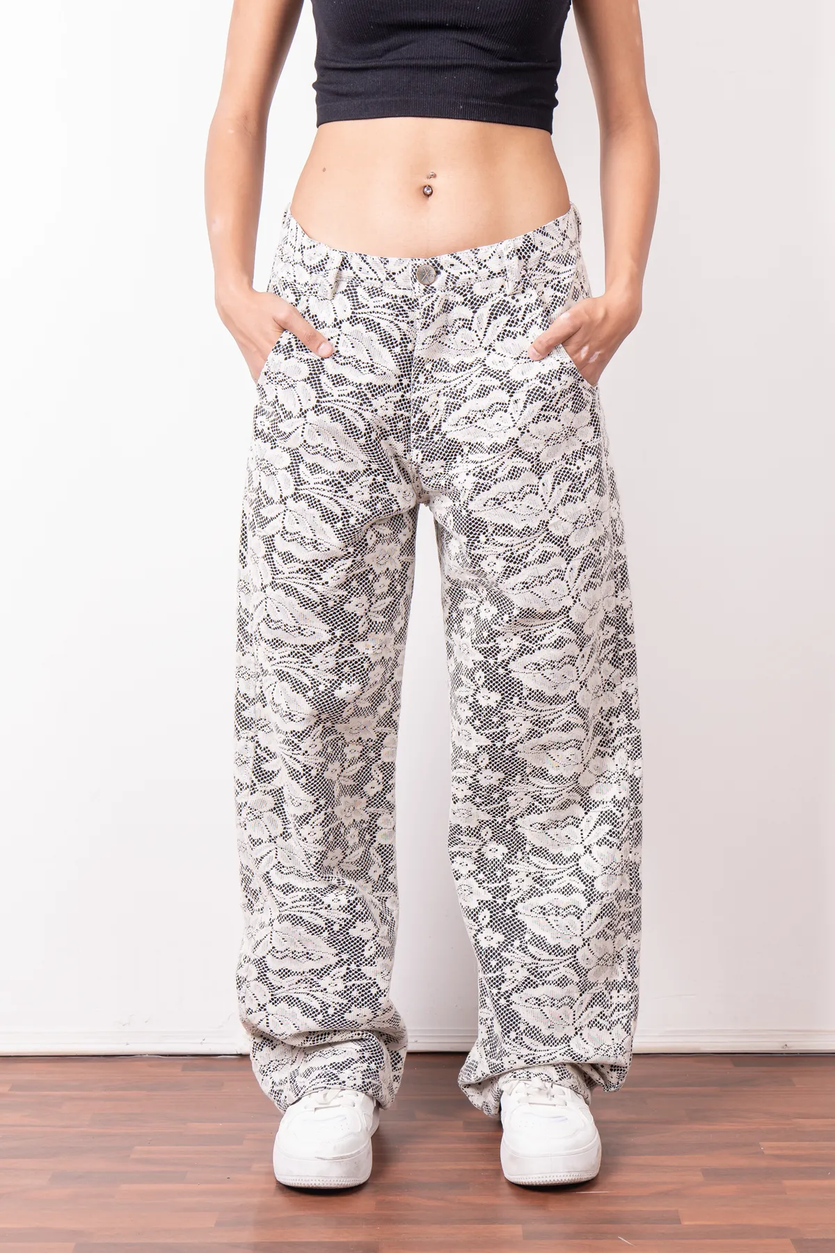 Black Net Denim