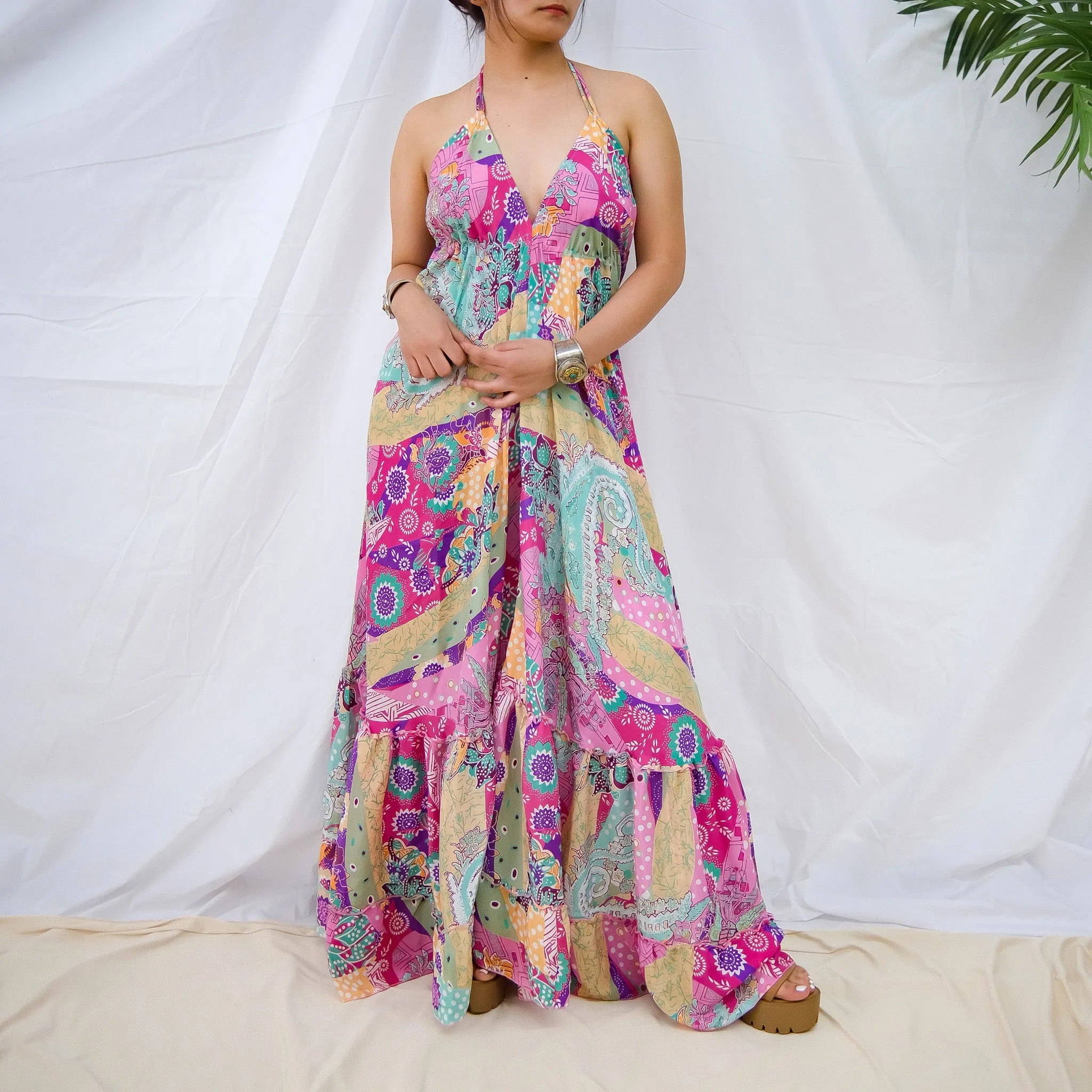 Boho Long Frill Dress