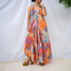 Boho Long Frill Dress