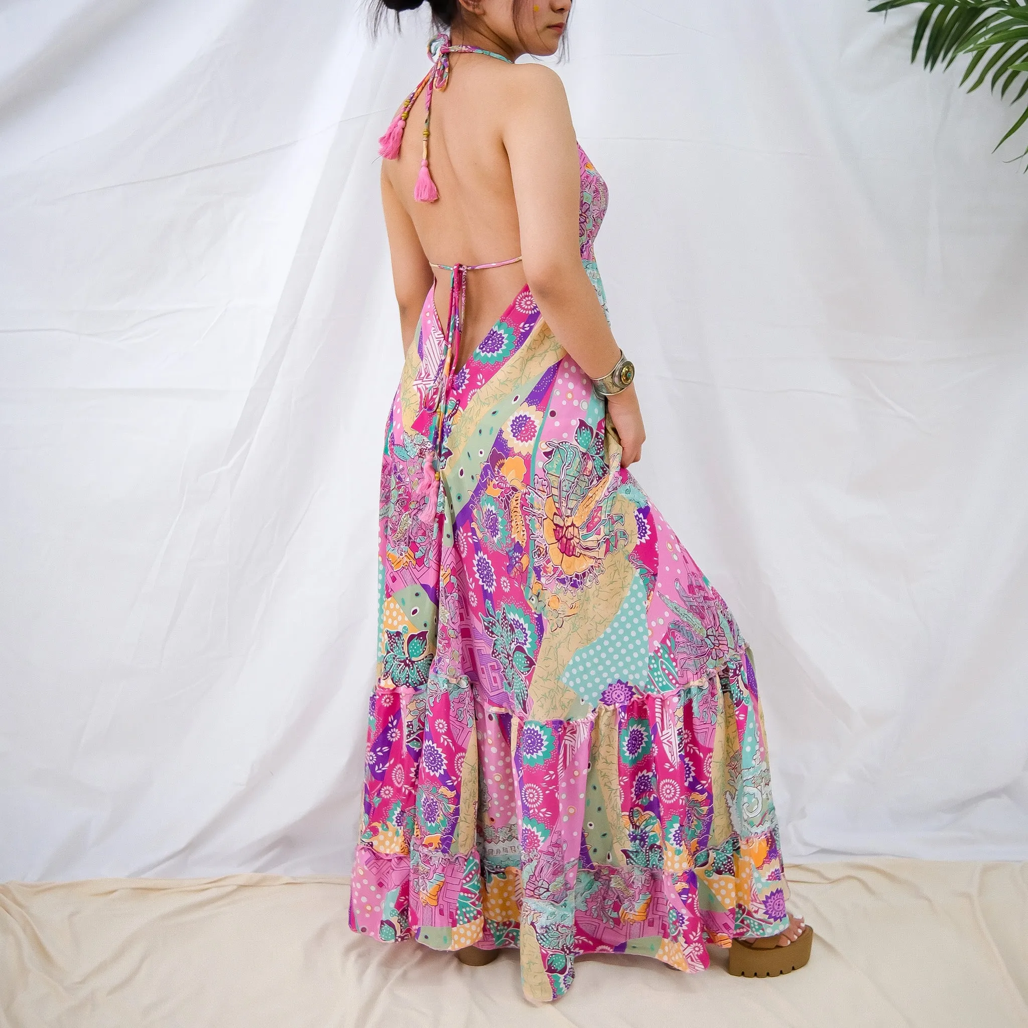 Boho Long Frill Dress