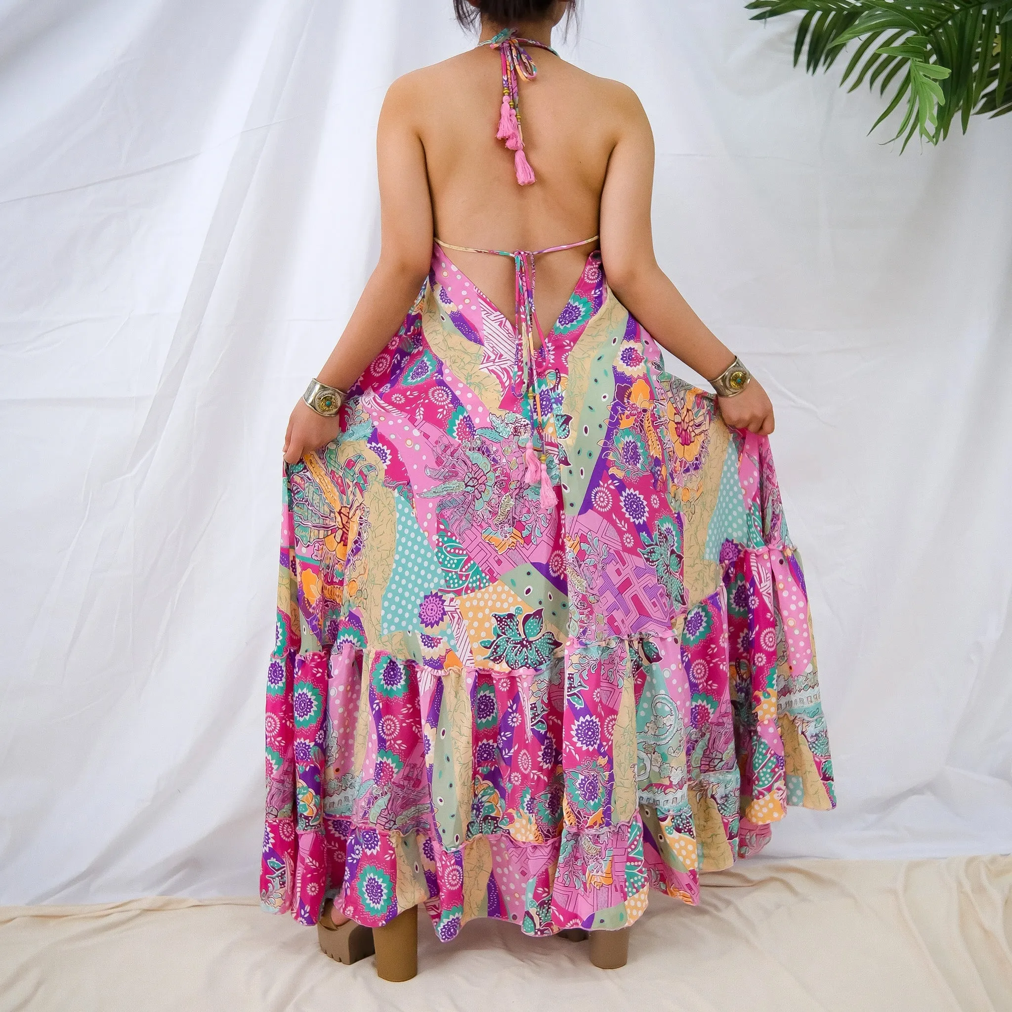 Boho Long Frill Dress