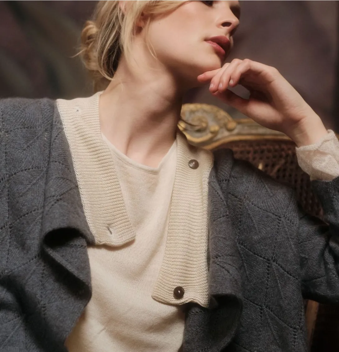 Bolero moss cardigan