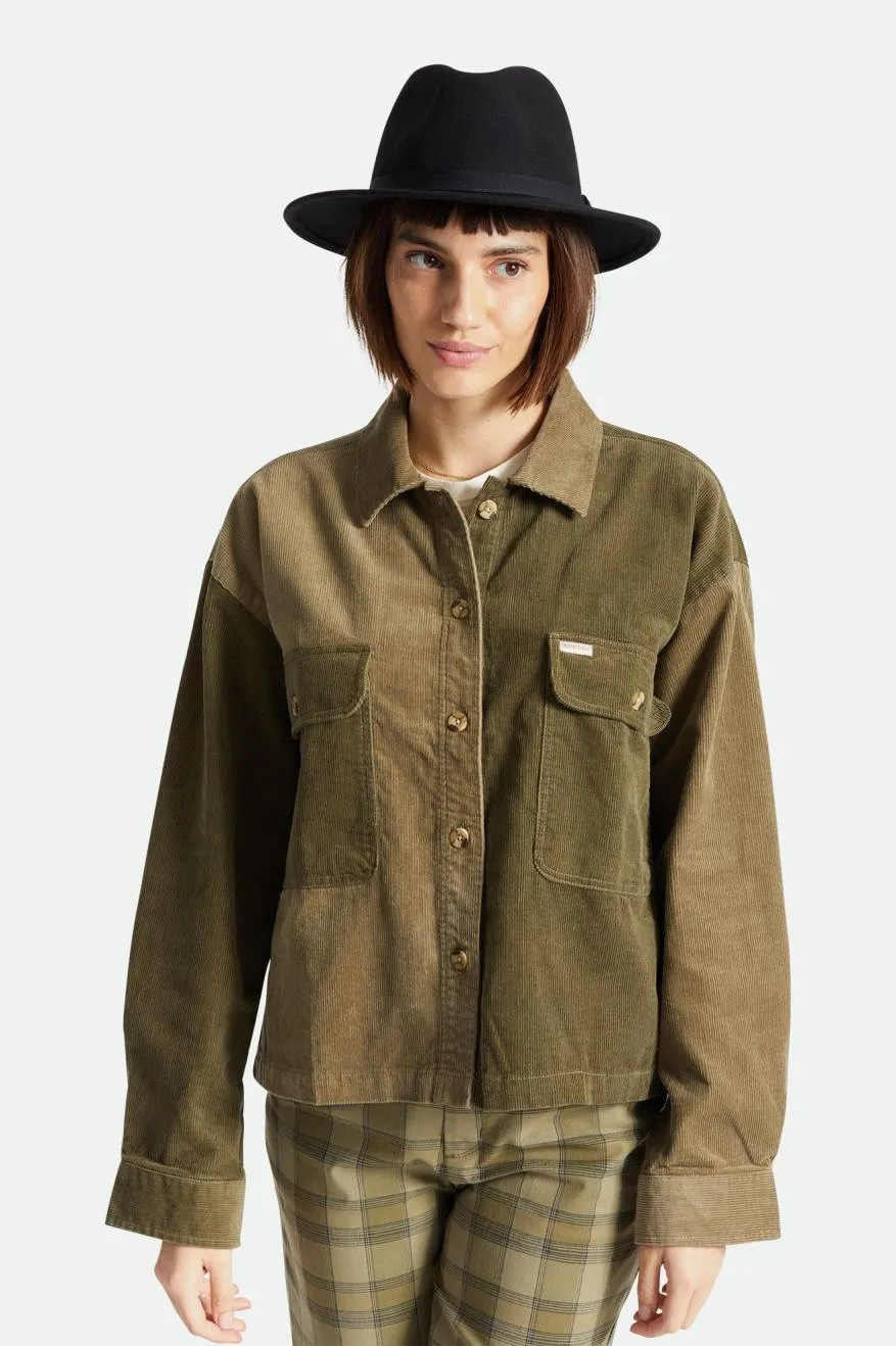BRIXTON Messer packable fedora - Black