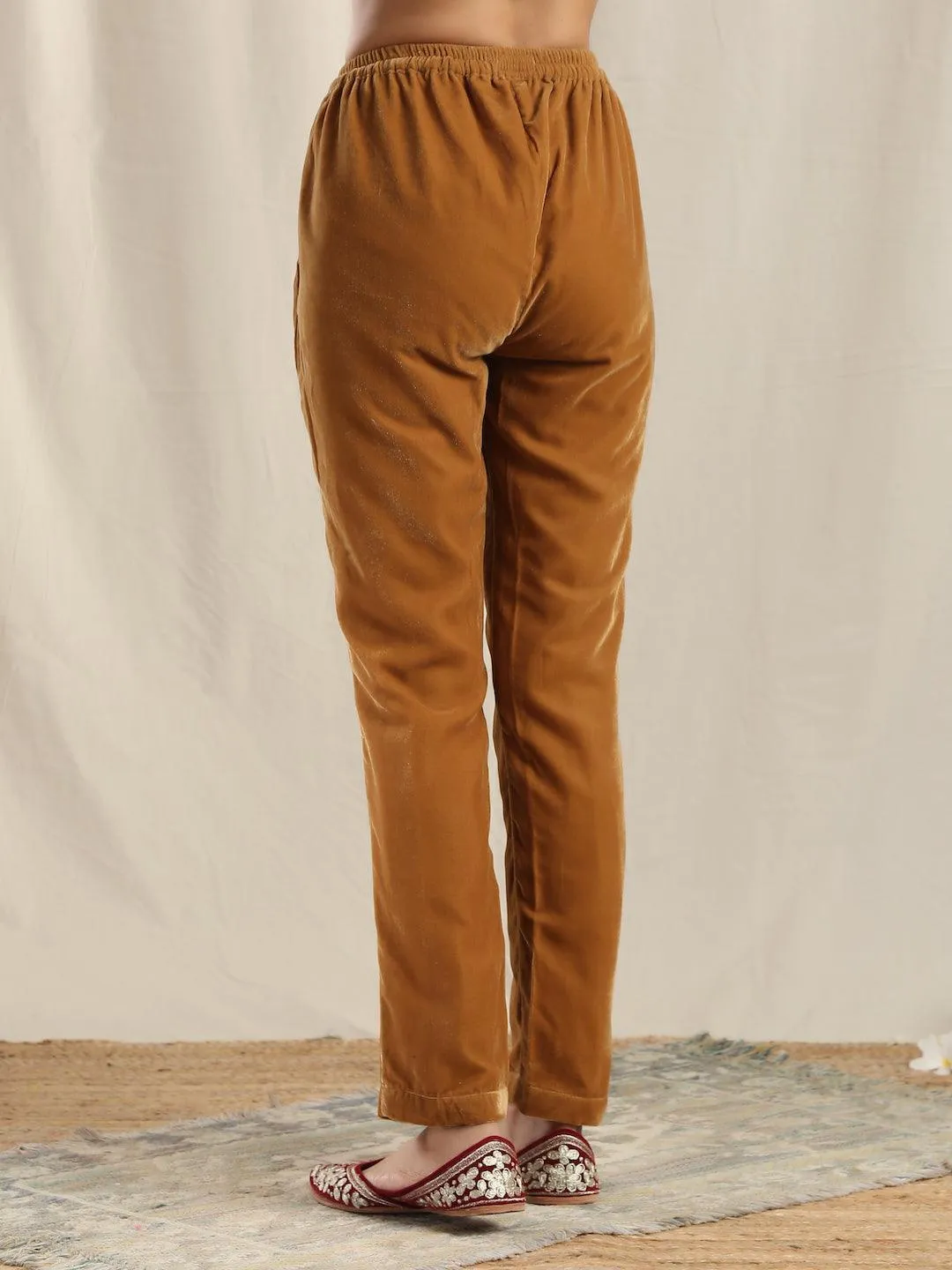 Brown Velvet Pant