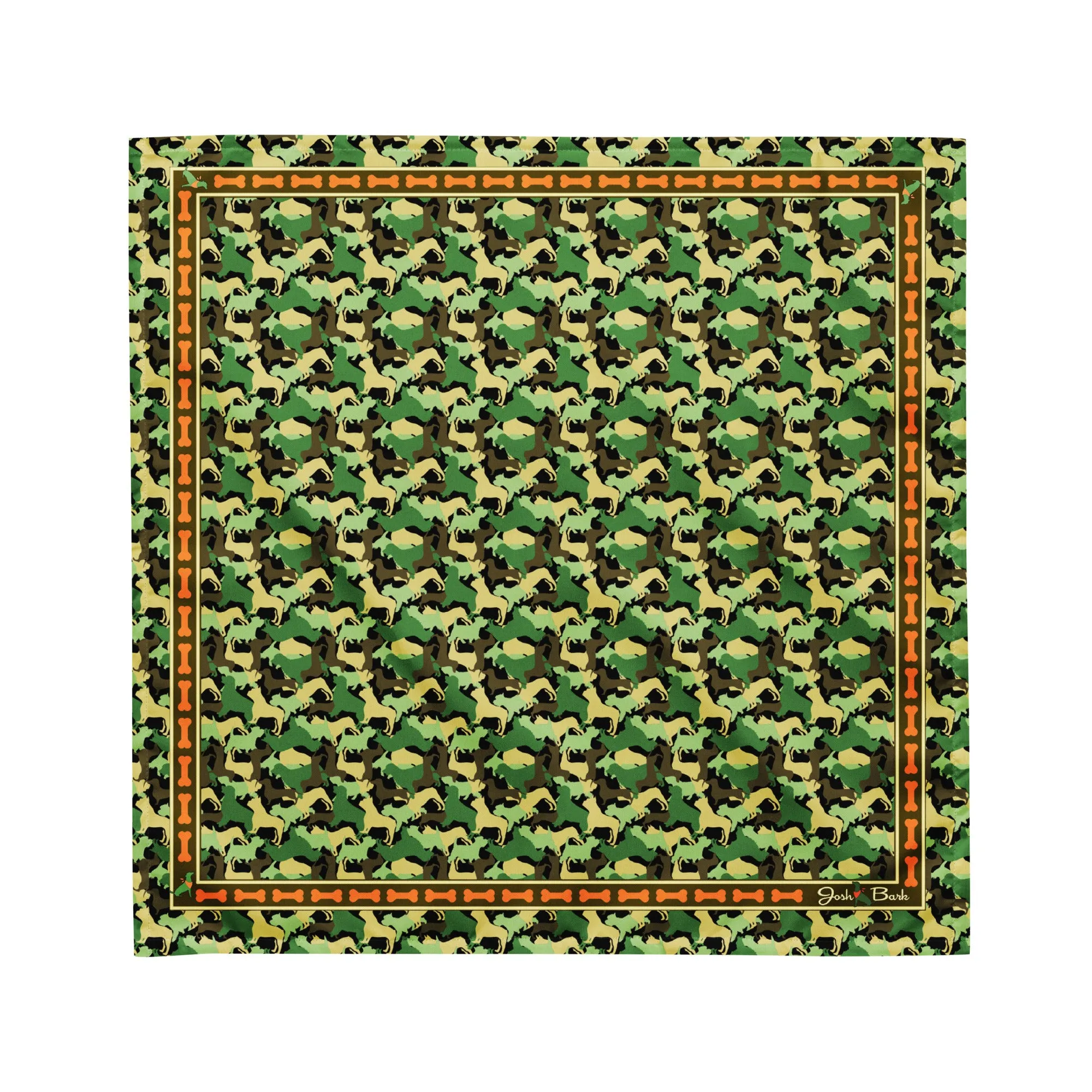 Camo K9 Dog Bandana in Green