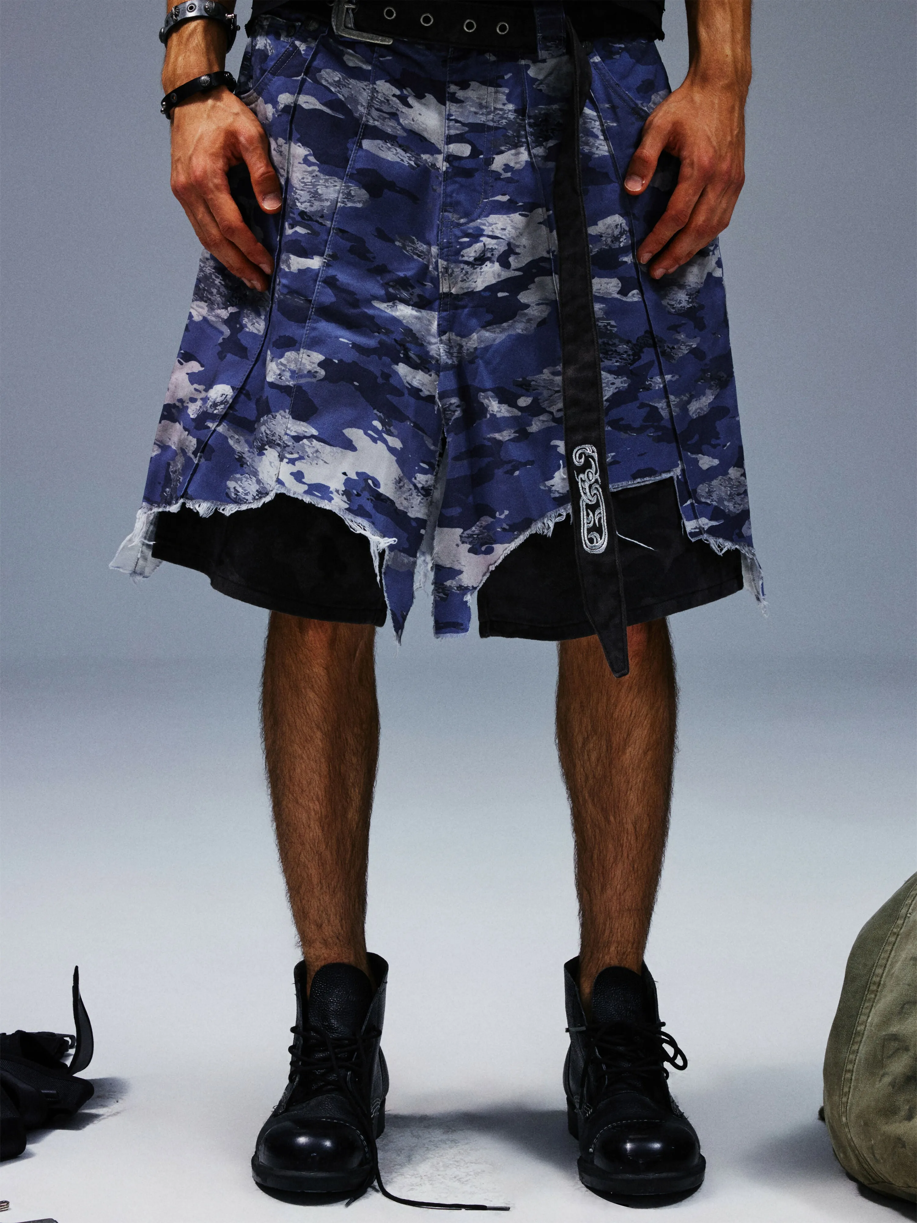 CAMOUFLAGE PANTS SHORTS