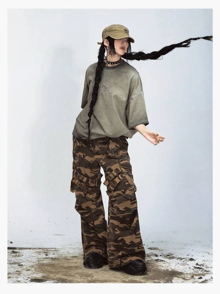Camouflage retro style casual pants【s0000009219】