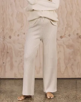 Cecil Maternity Knitted Pants in Cream