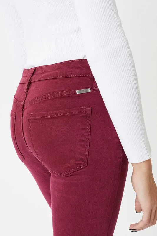 Cherry Mid Rise Bootcut Jeans - Kancan