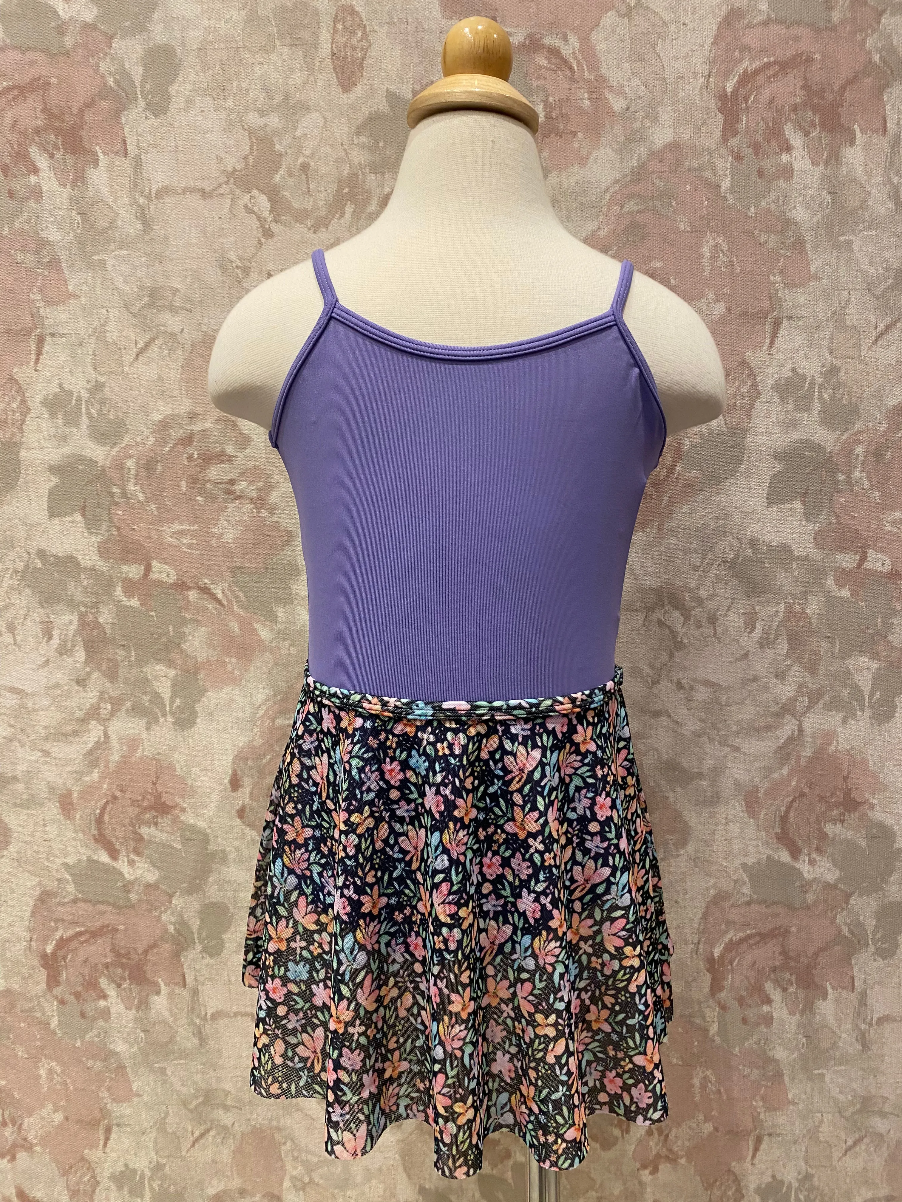 Child Floral Printed Skirt - Rainbow Daisy