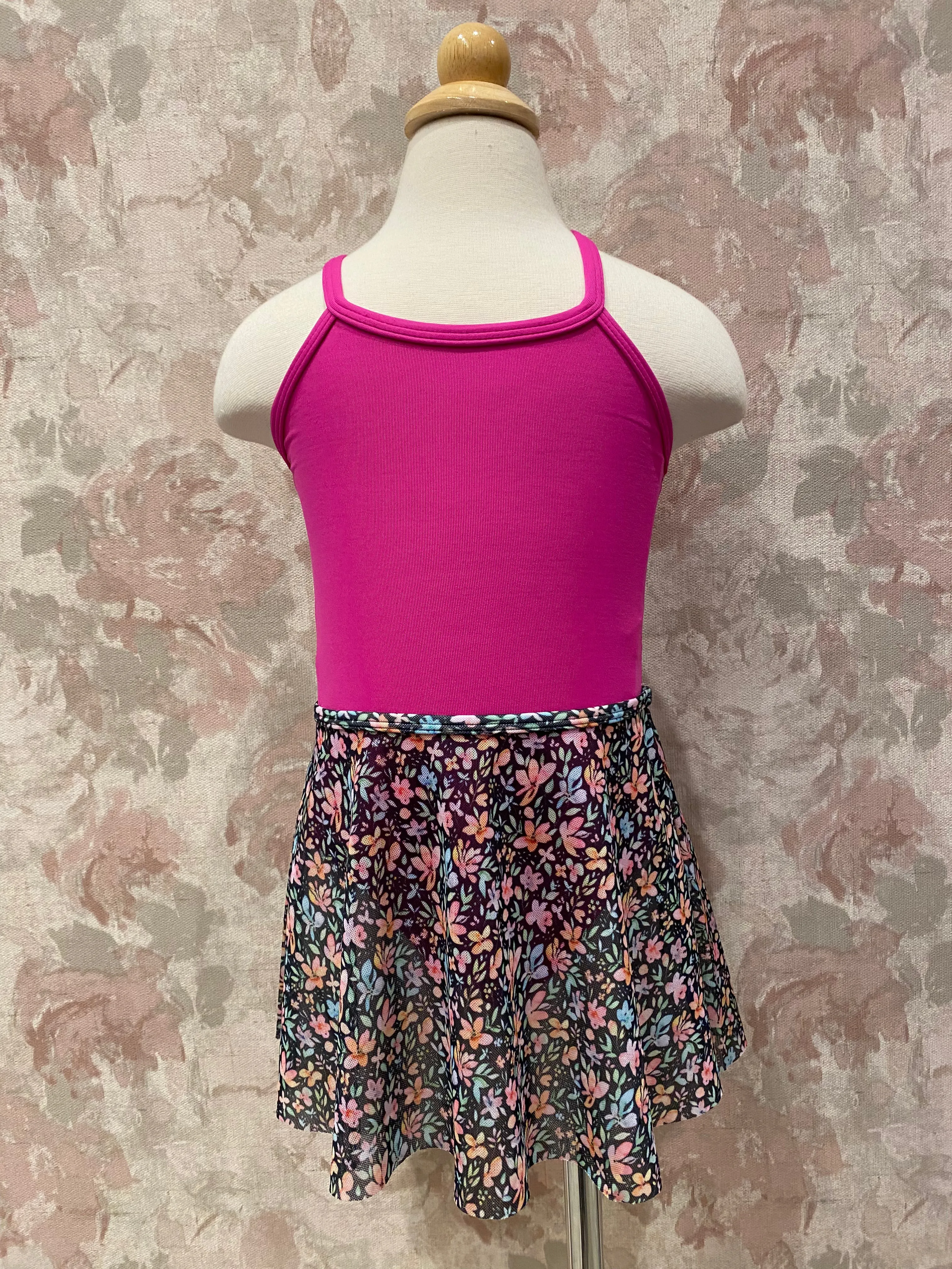 Child Floral Printed Skirt - Rainbow Daisy