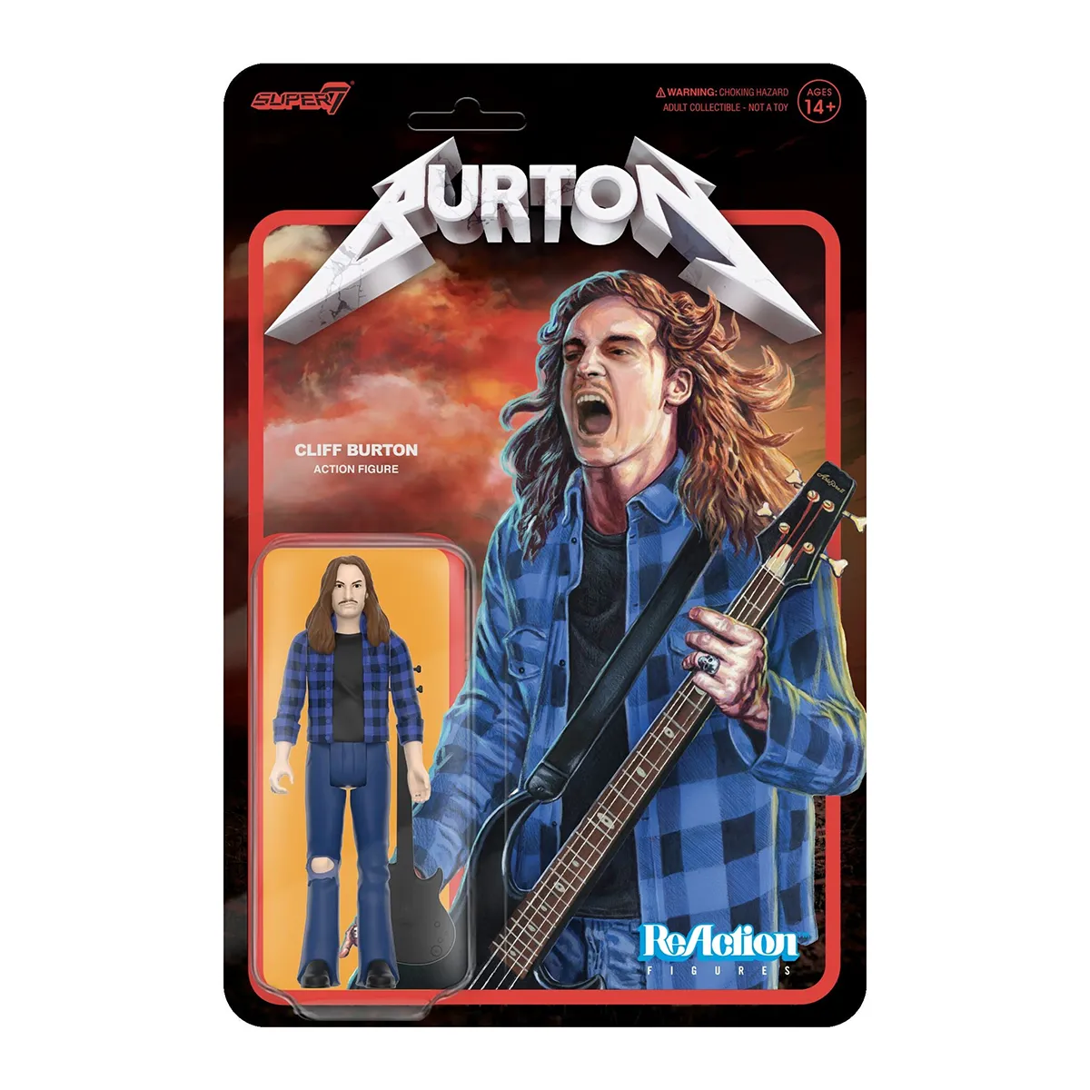 Cliff Burton (Flannel Shirt) ReAction Figure