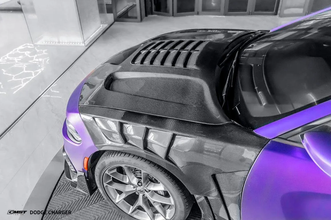 CMST Tuning Front Fenders for Dodge Charger GT R/T Daytona Scat Pack Hellcat Carbon Fiber / FRP