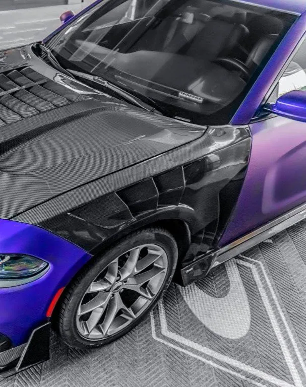 CMST Tuning Front Fenders for Dodge Charger GT R/T Daytona Scat Pack Hellcat Carbon Fiber / FRP