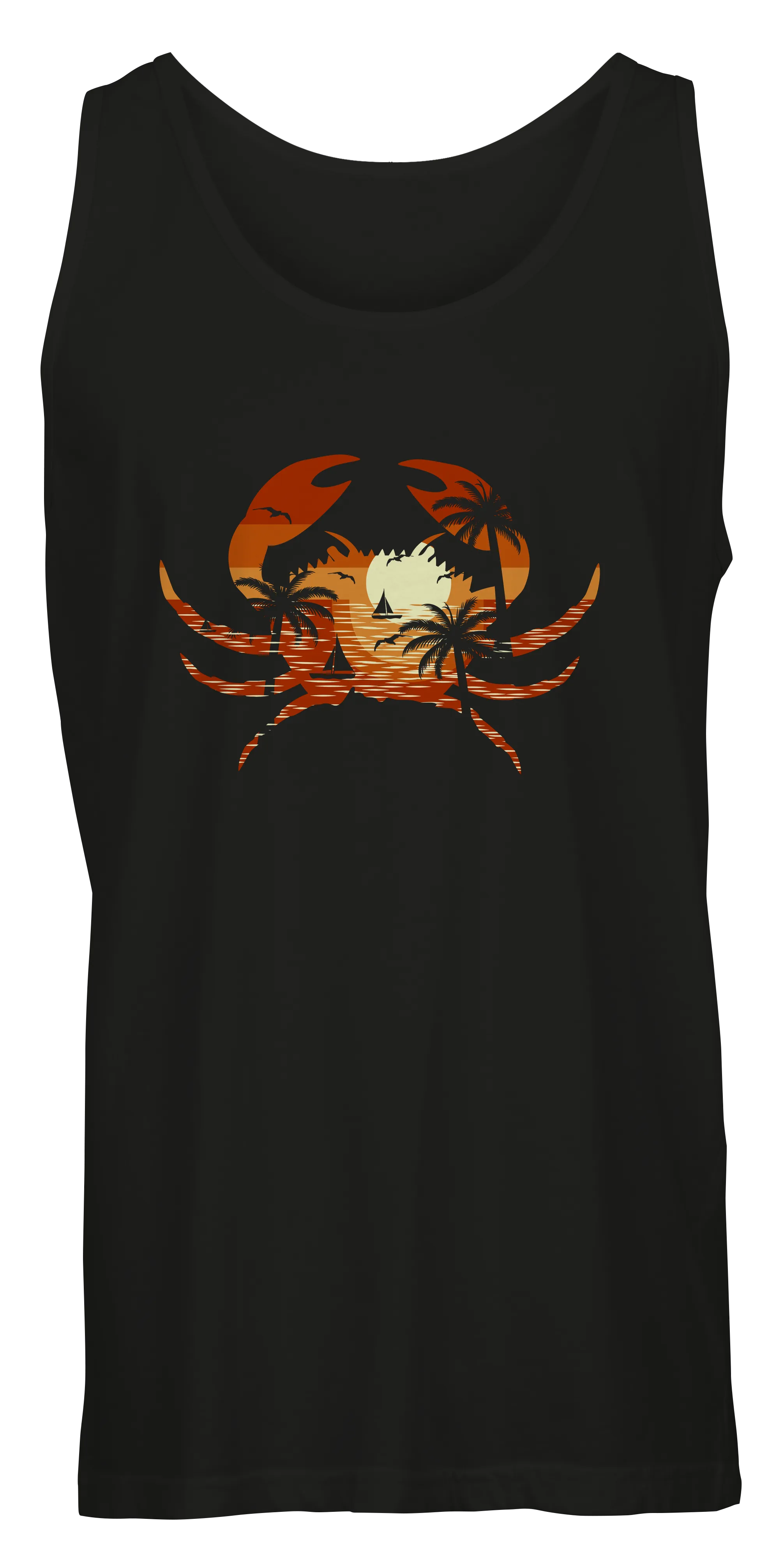 Colorful Beach Crab  Tank T-Shirts