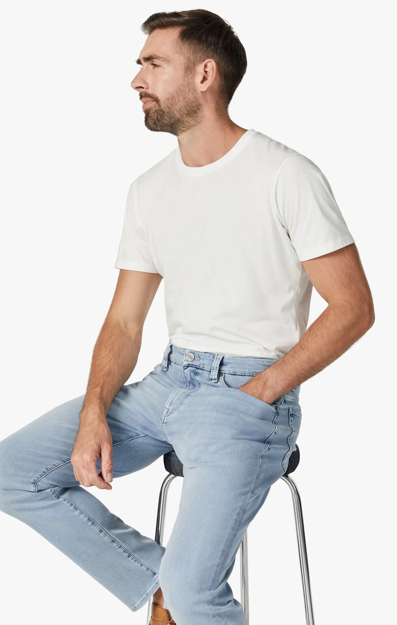 Cool Slim Leg Jeans In Bleached Refined