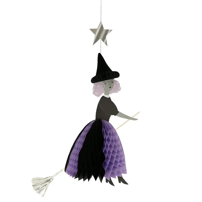 Decorations - Flying Honeycomb Witch