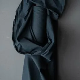 Dry Flax Cotton Oilskin / Indigo