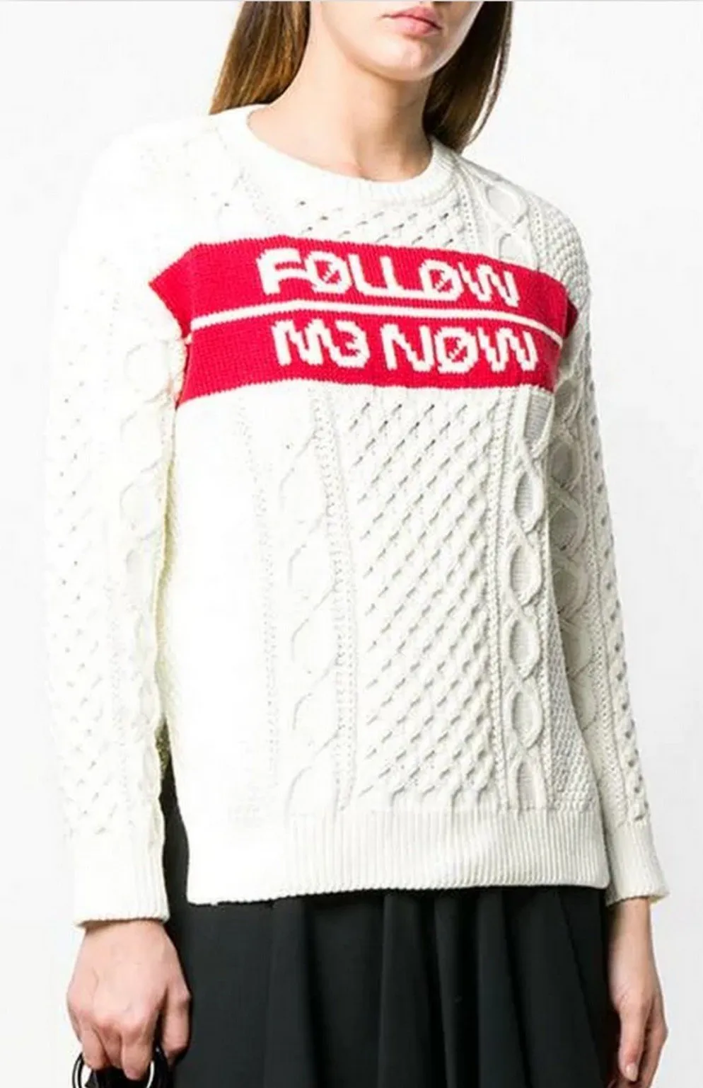 'Follow Me Now' Jacquard Jumper