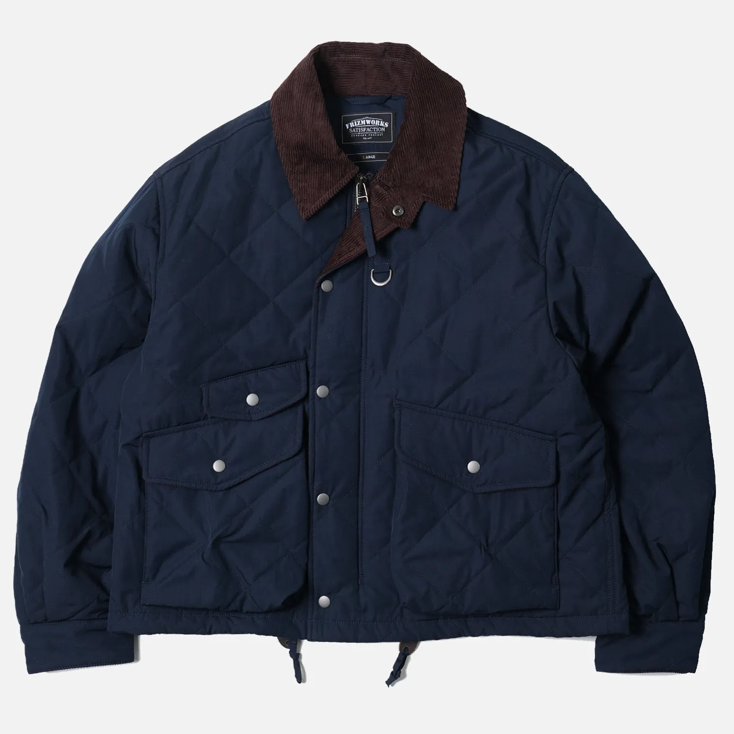 FrizmWorks Quilted Heritage Hunting Jacket - Navy