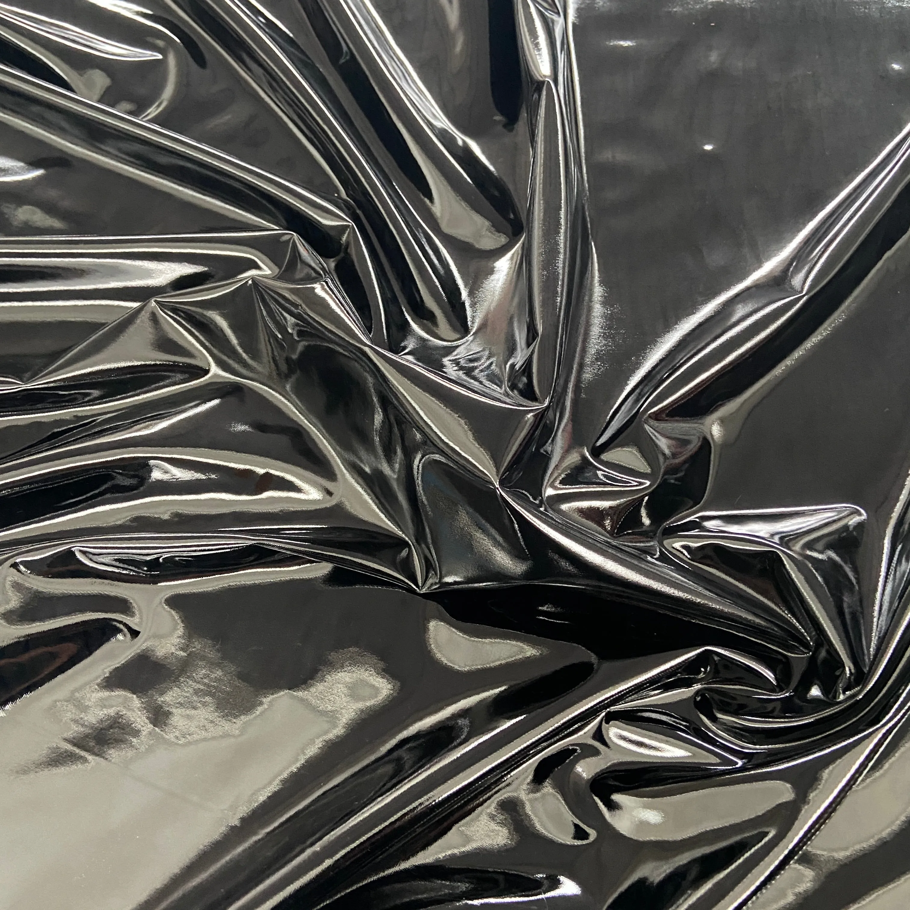 FS796 PU Polyurethane Faux Shiny Leather Fabric