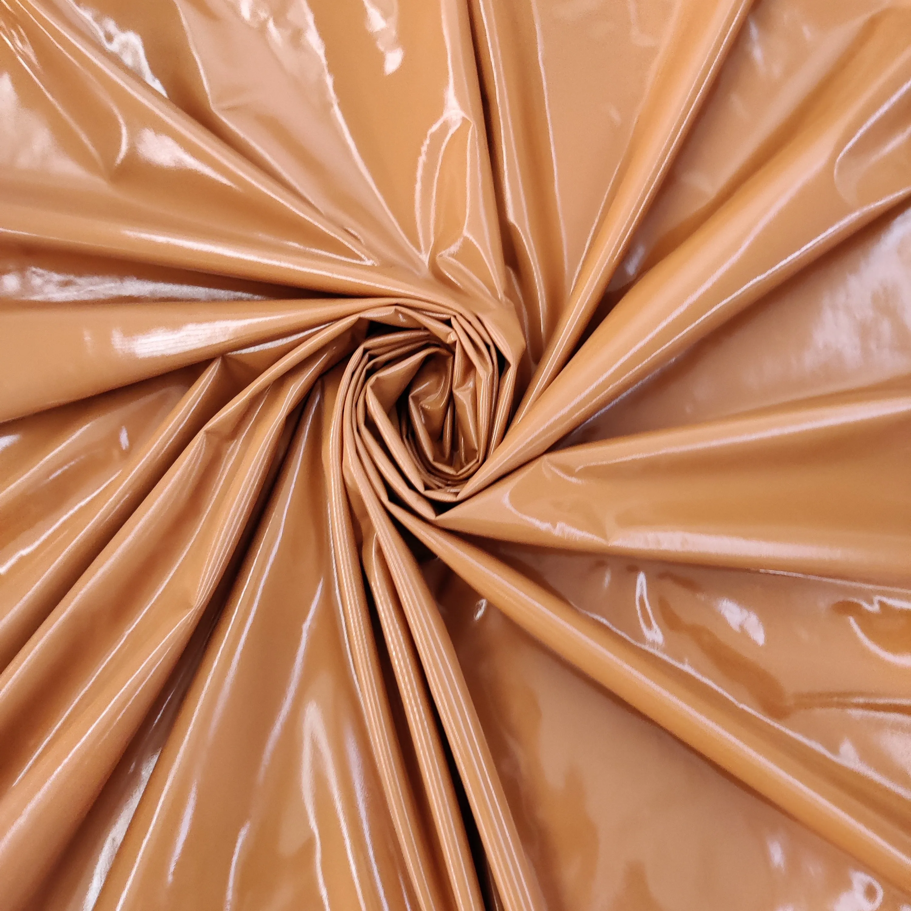 FS796 PU Polyurethane Faux Shiny Leather Fabric