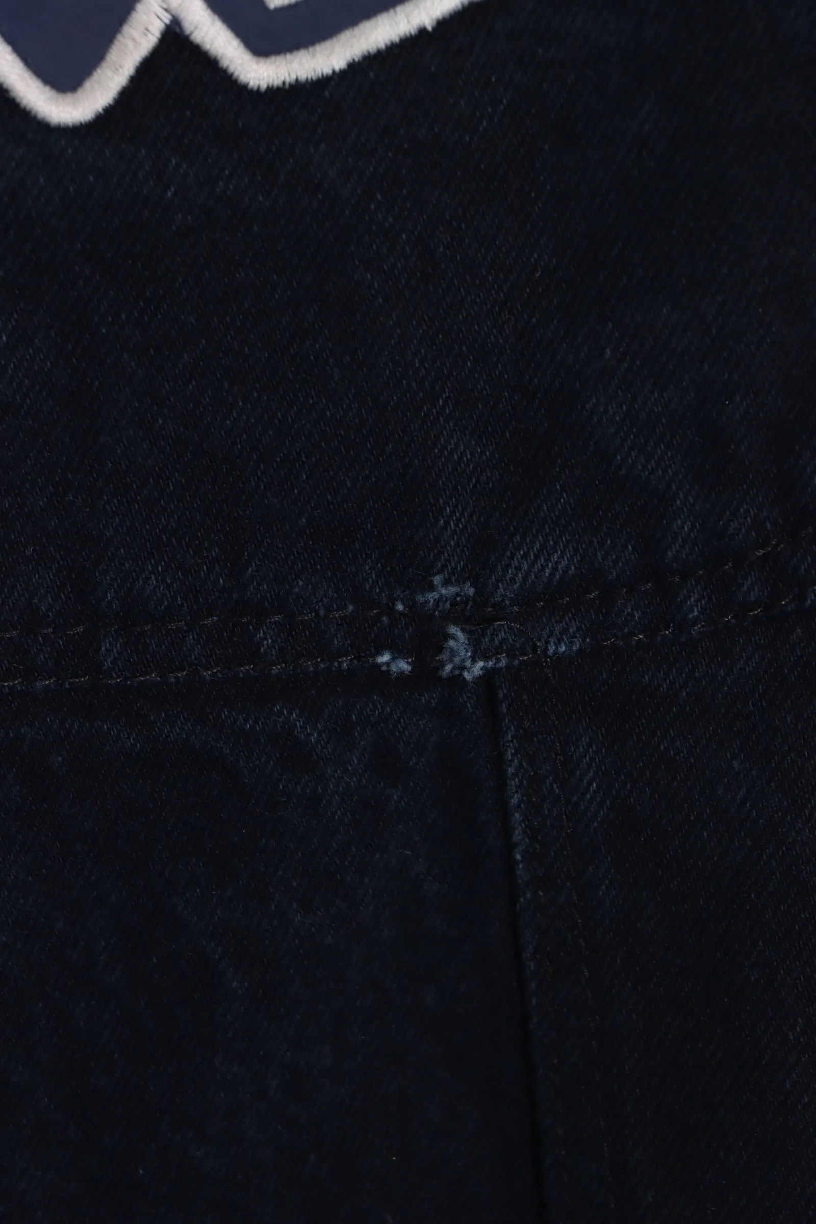 FUBU Dark Wash Embroidered Back Pocket Y2K Carpenter Jeans (34)