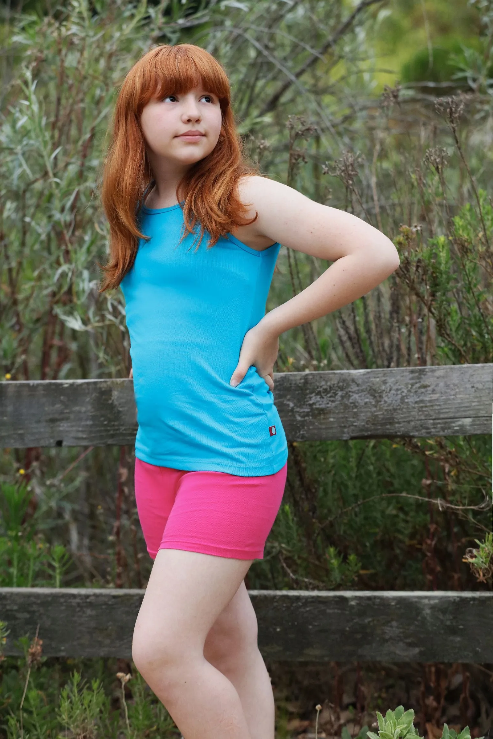 Girls Soft 100% Cotton Bike Shorts | Charcoal