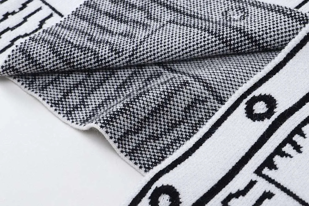 Hand-Knit Graffiti Cotton Sweater