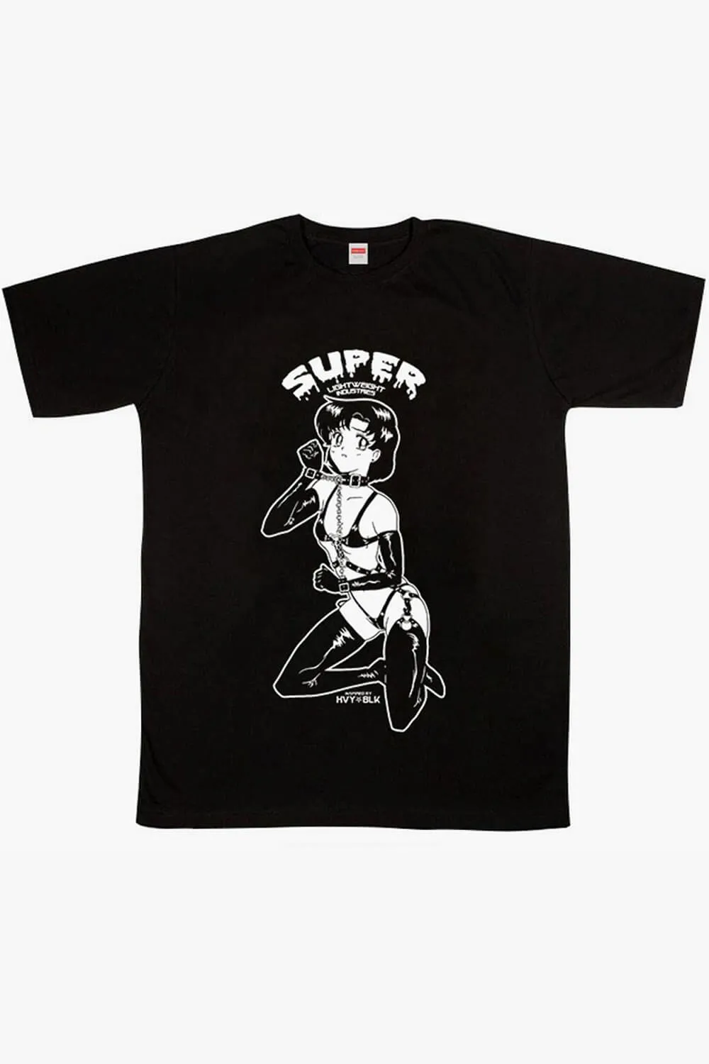 HVY BLK Sailor Mercury Horny Cat T-Shirt Hot Animecore