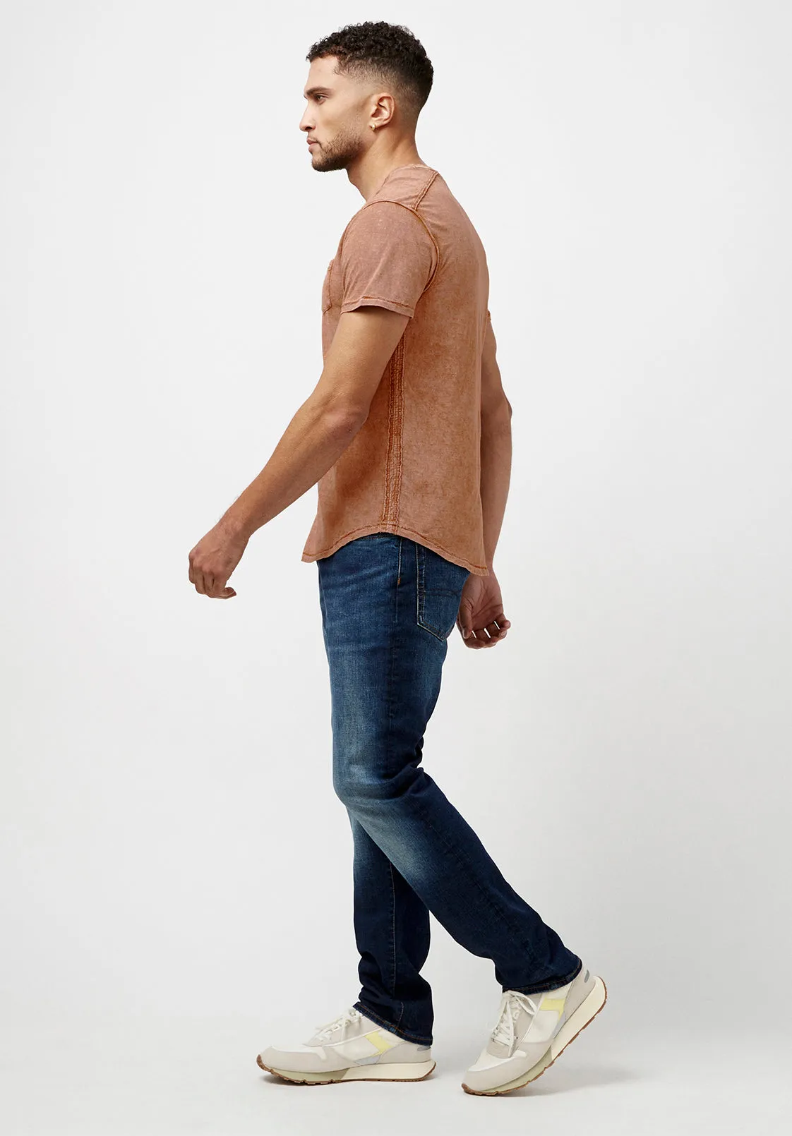 Kamiz Acid Wash Pocket T-Shirt - BM23839