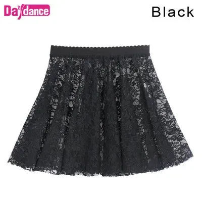 Kids Girls Lace Ballet Skirts Dance Skirts Girl Toddler White Pink Lyrical Dance Training Leotard's Skirt Lace Short Skirts