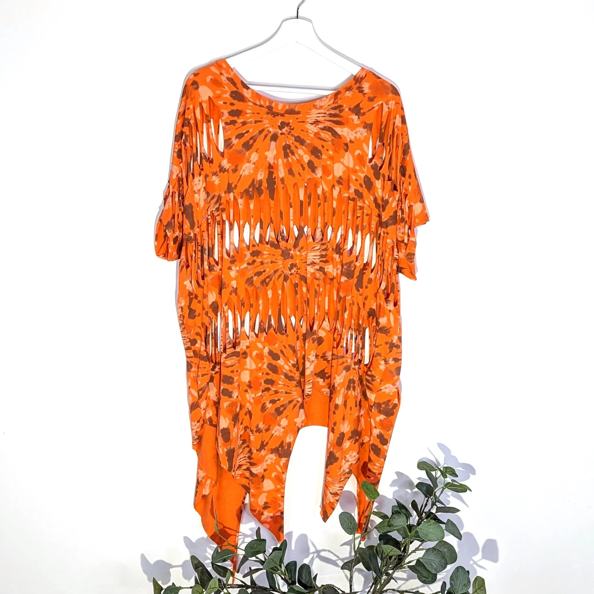 Ladder over top with asymmetric hem (M-L)