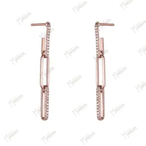 Linked Chain Diamond Earring