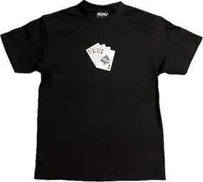 Menu Cards T-Shirt -Black
