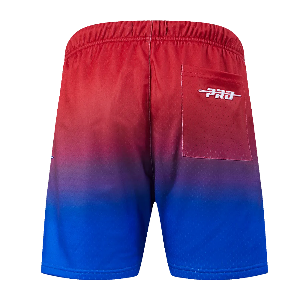 MLB ALL STAR 2024 MEN'S MESH TEAM OMBRE SHORT (ROYAL BLUE/RED)