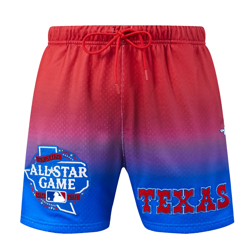 MLB ALL STAR 2024 MEN'S MESH TEAM OMBRE SHORT (ROYAL BLUE/RED)