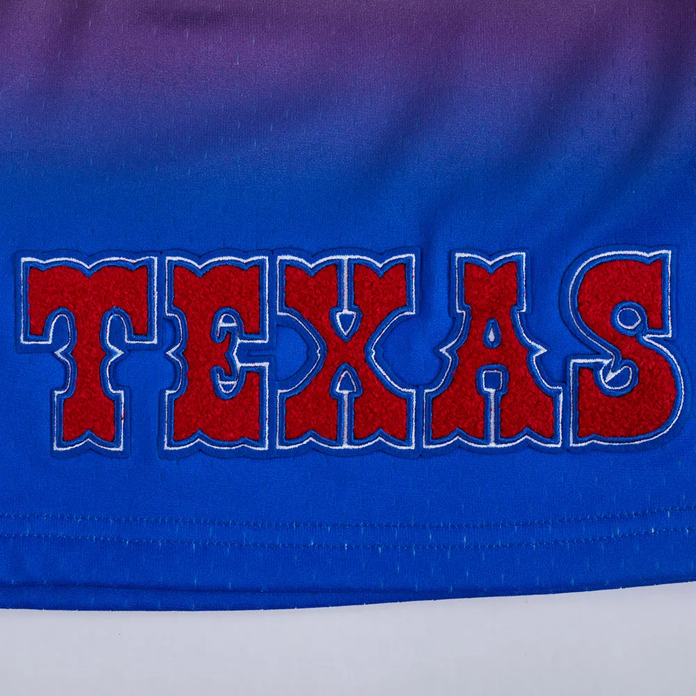 MLB ALL STAR 2024 MEN'S MESH TEAM OMBRE SHORT (ROYAL BLUE/RED)