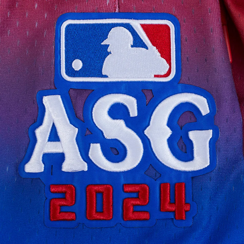 MLB ALL STAR 2024 MEN'S MESH TEAM OMBRE SHORT (ROYAL BLUE/RED)