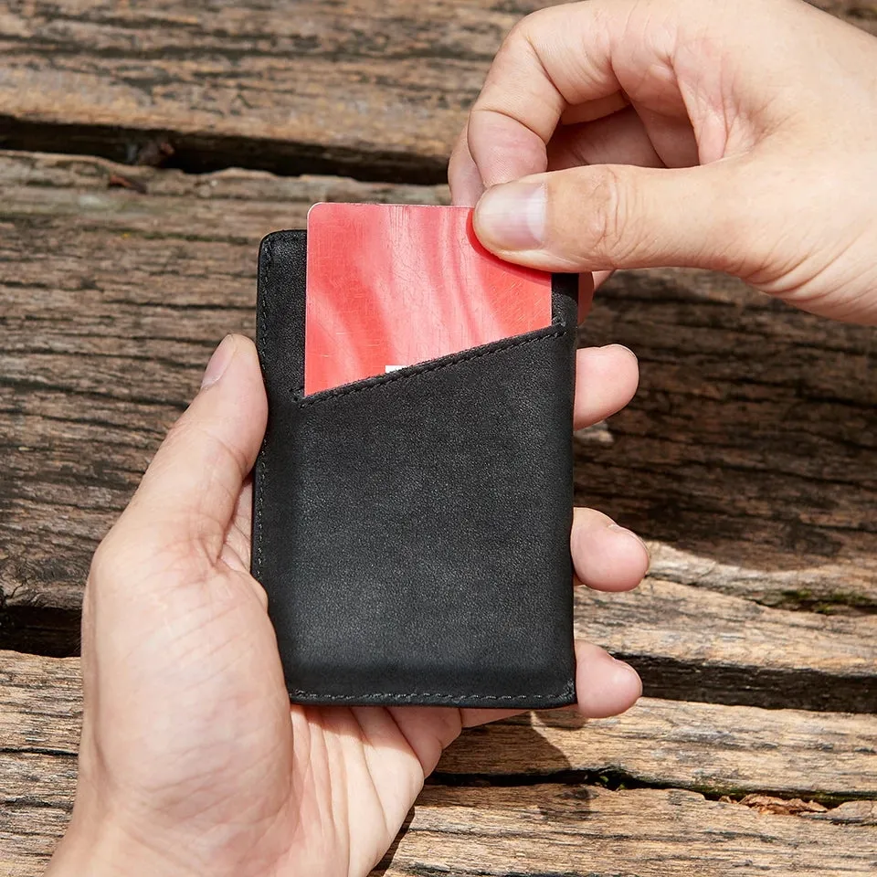 NewBring Slim Business PU Leather Wallet Card Holder